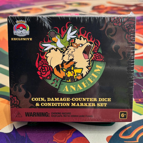 Set de contadores y marcadores de daño premium Arcanine black - Pokemon World Championship 2025