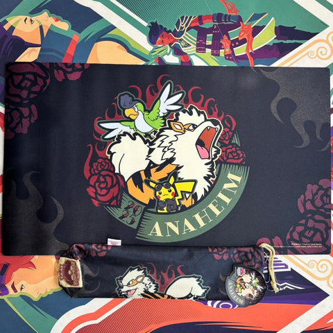 Playmat and playmat bag Arcanine black - Pokemon World Championship 2025