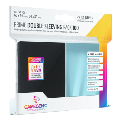 Protectores Gamegenic Prime Double Sleeving pack 100