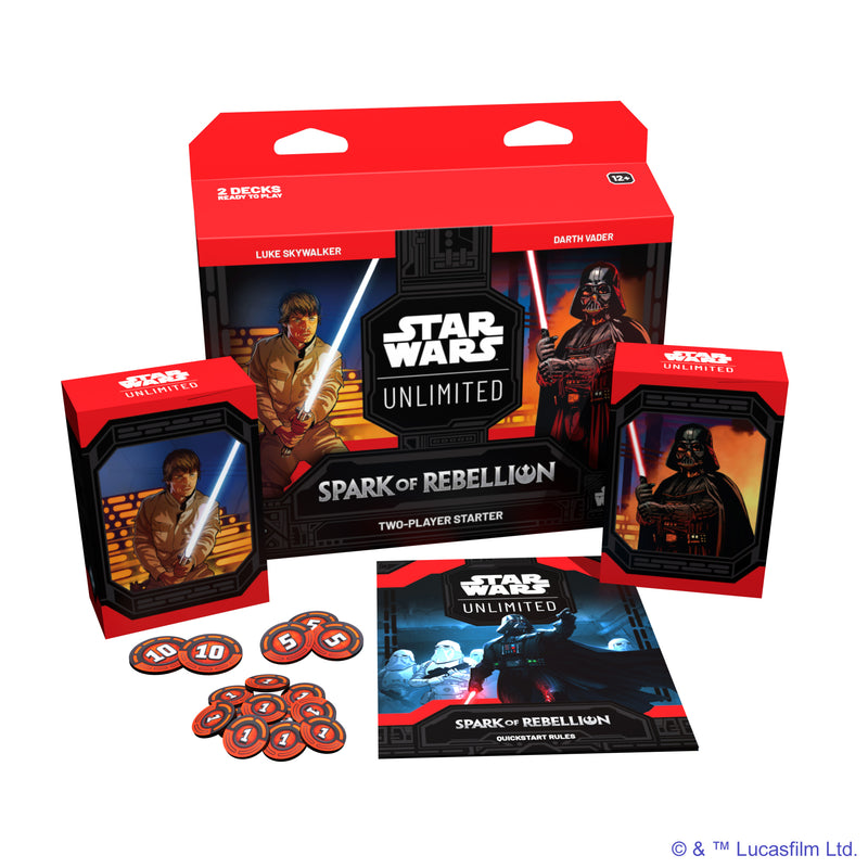 Star Wars Unlimited Spark of Rebellion Two-Player Starter Español