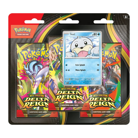 Pokémon TCG - Mega Evolution Delta Reign 3 Pack Blister Inglés