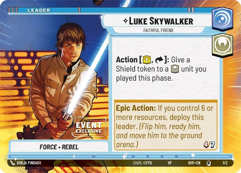 Luke Skywalker - Faithful Friend (Hyperspace) (1/2) [Spark of Rebellion Promos]