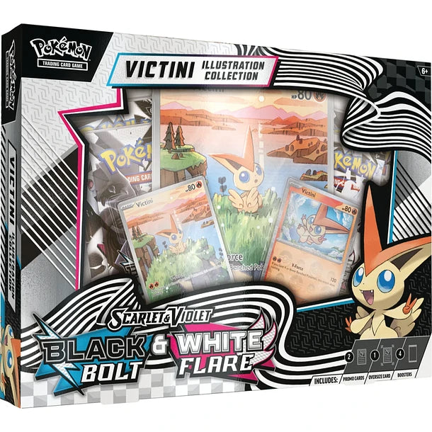 Pokemon TCG Scarlet & Violet - Black Bolt & White Flare - Victini Unova Illustration Collection Ingles
