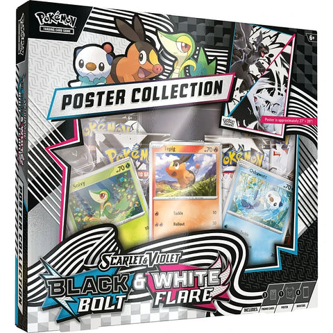 Pokemon TCG Scarlet & Violet - Black Bolt & White Flare - Unova Poster Collection Ingles