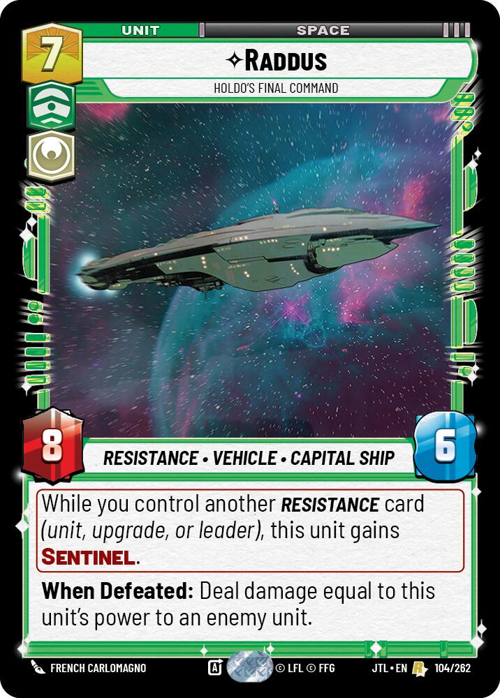 Raddus - Holdo's Final Command (104/262) (104/257) [Jump to Lightspeed]