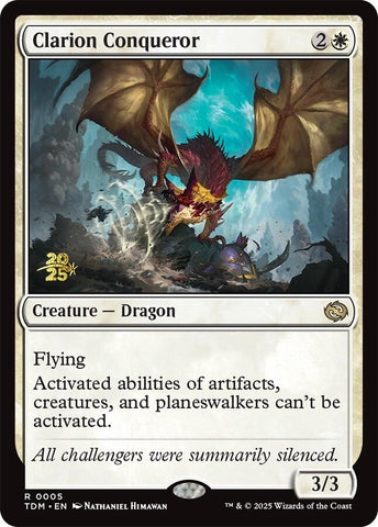Clarion Conqueror [Tarkir: Dragonstorm Prerelease Cards]