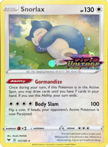 Snorlax (131/185) [Sword & Shield: Black Star Promos] (ESPAÑOL)