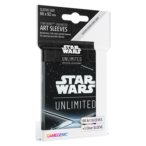 GG Star Wars Unlimited Art Sleeves - Card Back Black