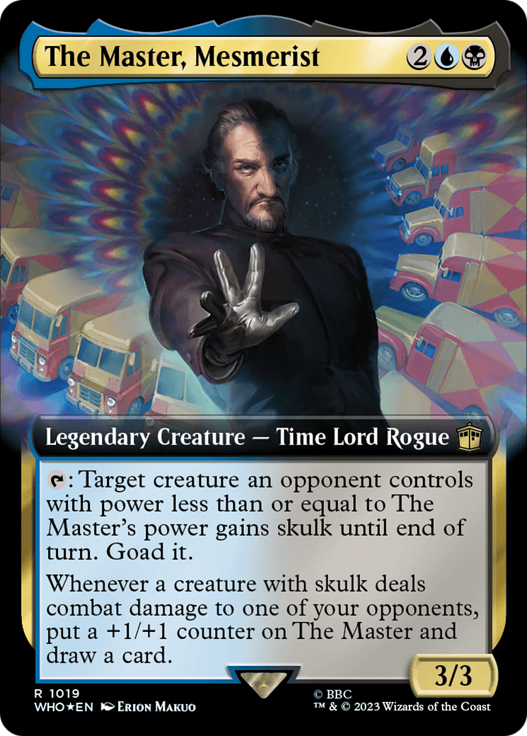 The Master, Mesmerist (Extended Art) (Surge Foil) [Doctor Who]