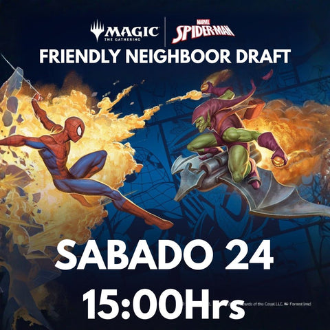 24 de Enero - 15:00hrs: ¡Draft de tu Amigo y Vecino Spider-man!