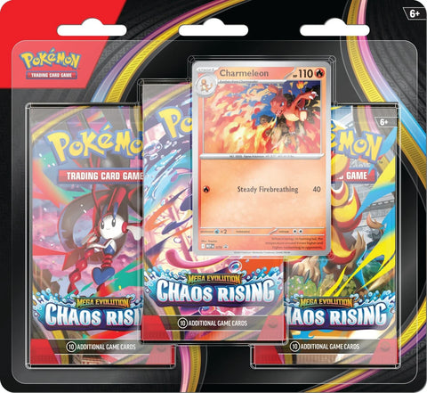 (PREVENTA - 5%) Chaos Rising – 3 Pack Blister (charmeleon) – Español