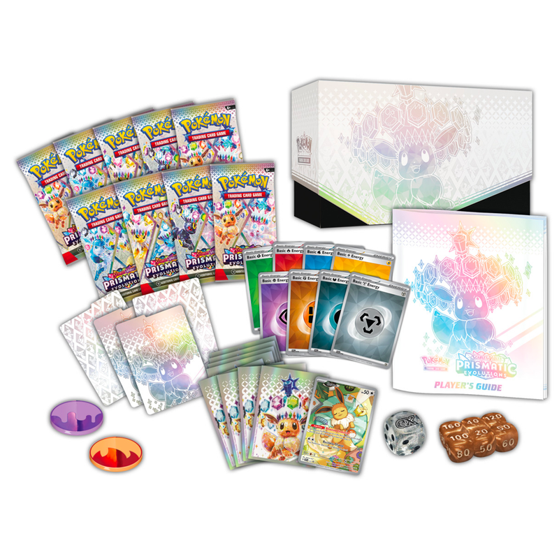 PREVENTA - Pokémon TCG - Prismatic Evolutions - Elite Trainer Box - ESPAÑOL