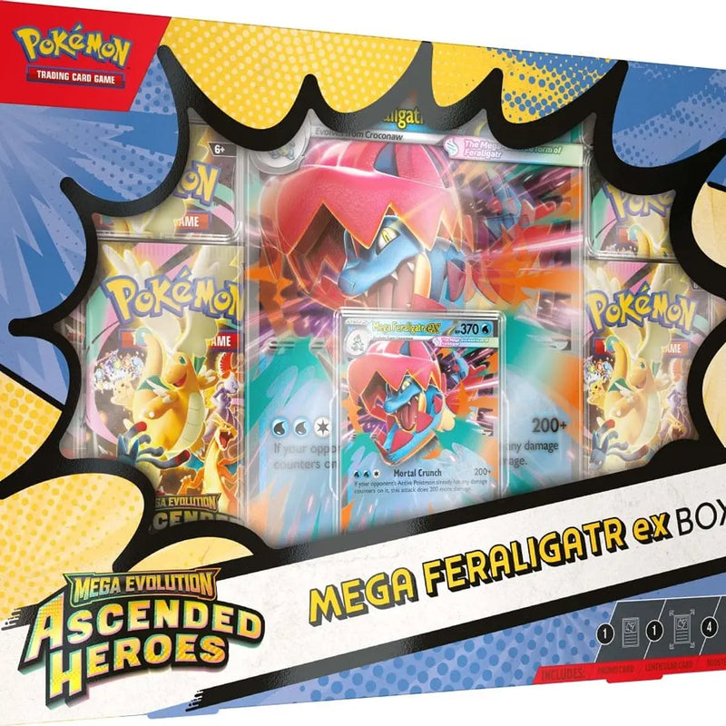 PREVENTA Ascended Heroes Mega Feraligatr Ex Box ESPAÑOL