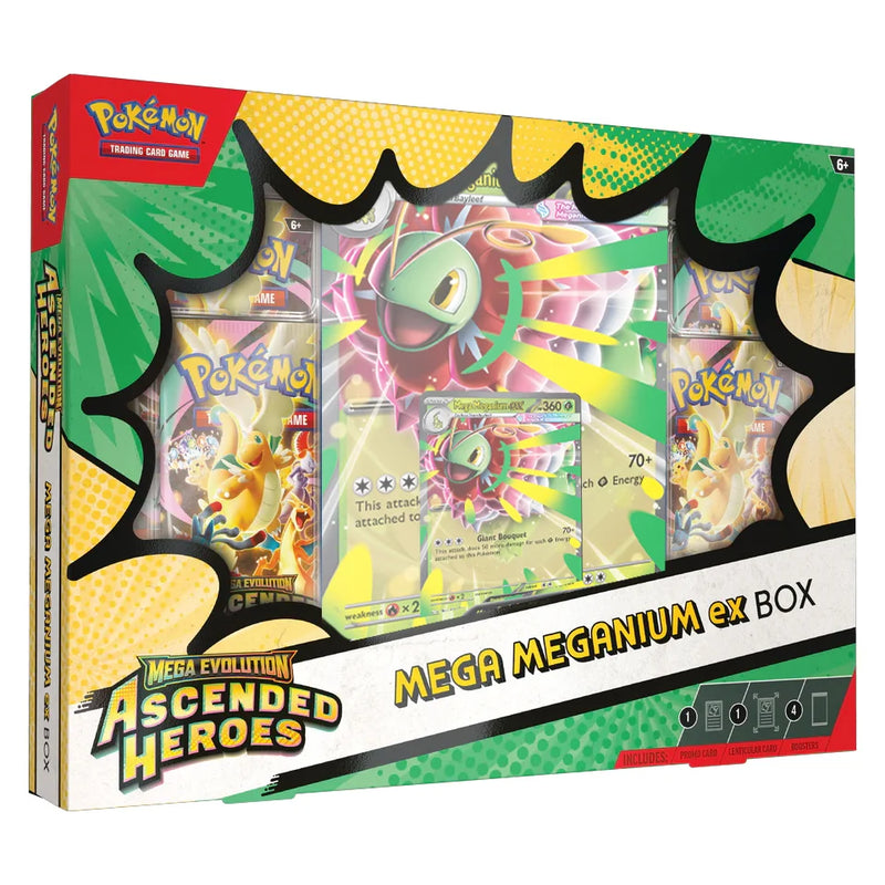 PREVENTA Ascended Heroes Mega Meganium Ex Box ESPAÑOL
