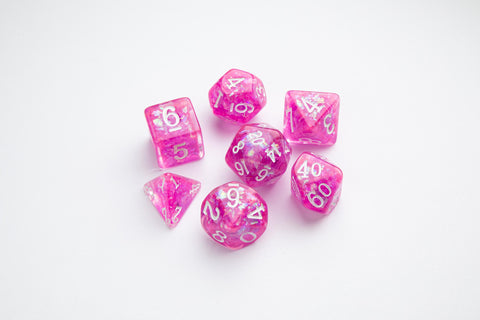 GG Candy-Like RPG Dice Set - Rasberry