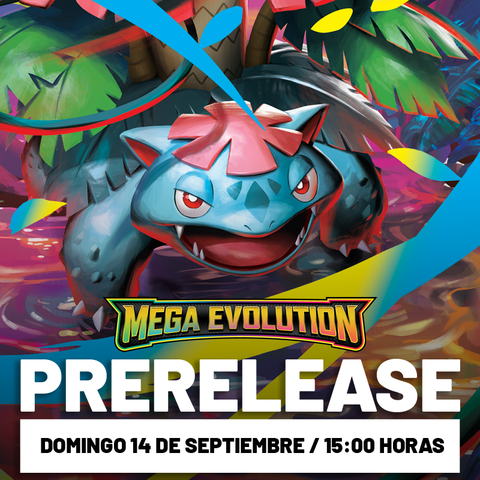 3 Prelanzamiento Mega Evolution DOMINGO 14 de Septiembre 15:00