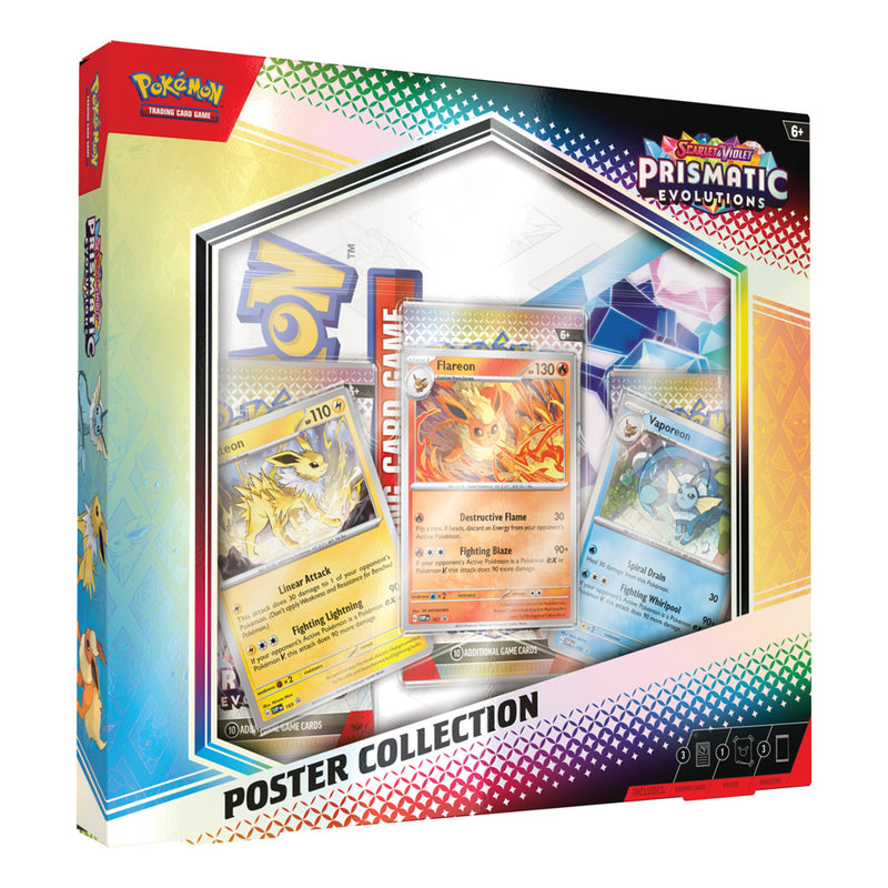 PREVENTA Pokémon TCG - Prismatic Evolutions - Colección Poster ESPAÑOL