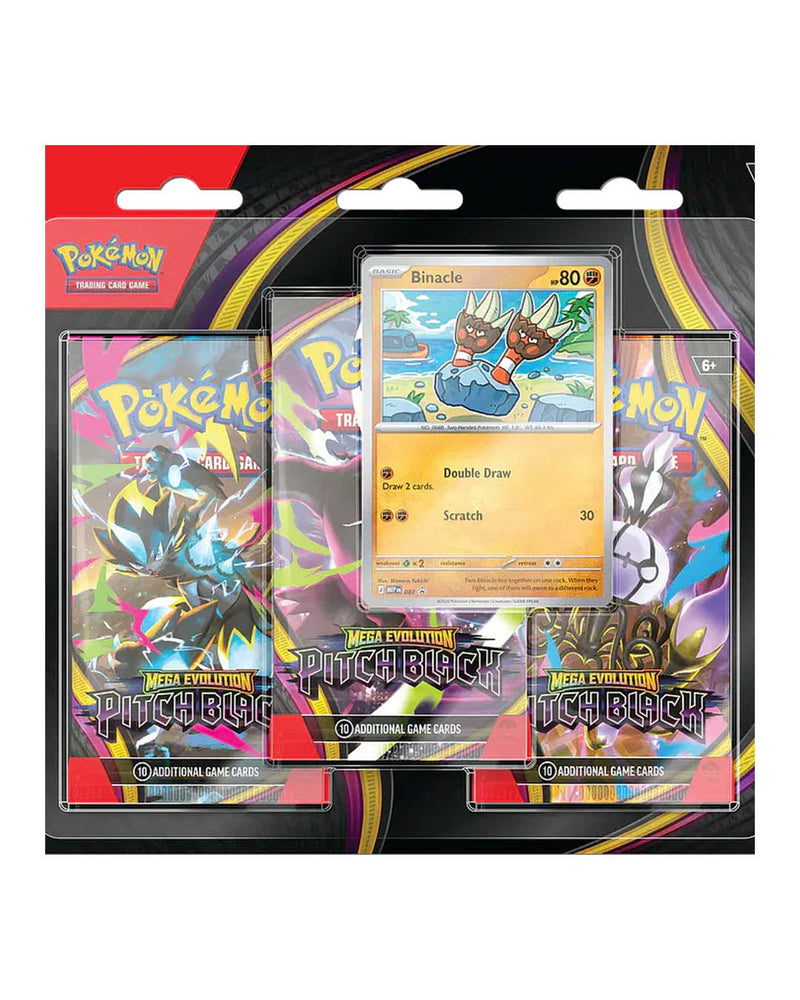Pokemon TCG Mega Evolution - Pitch Black - 3-Pack Blister Español