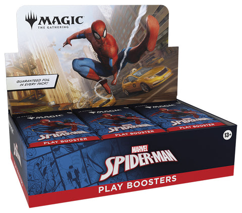 Play Booster DISPLAY Marvel's Spider-Man - MTG INGLÉS + Commander Box League