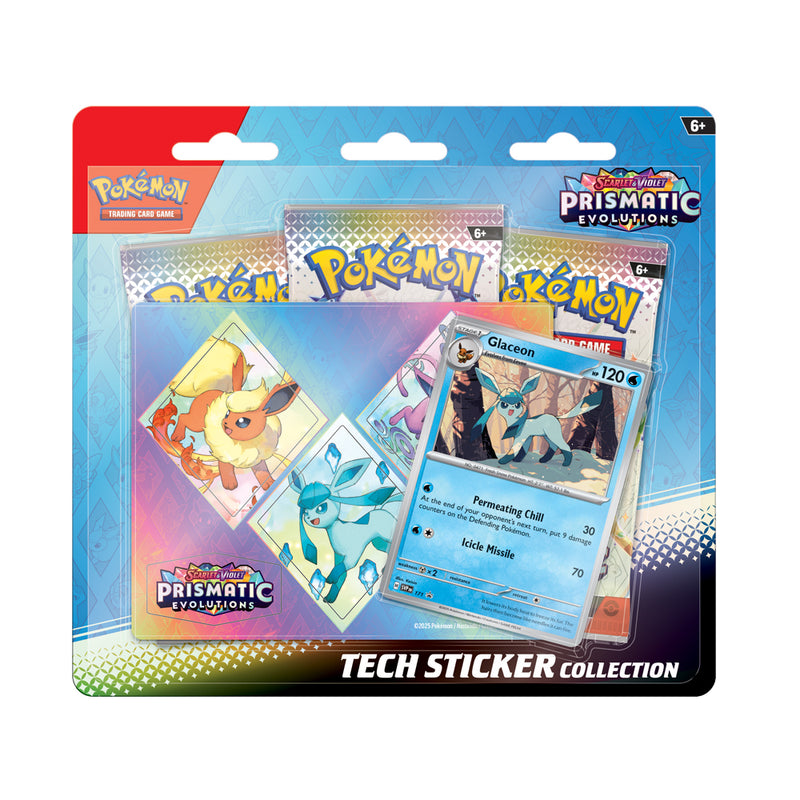 PREVENTA - Pokemon TCG - Prismatic Evolutions - Tech Sticker Collection - Inglés