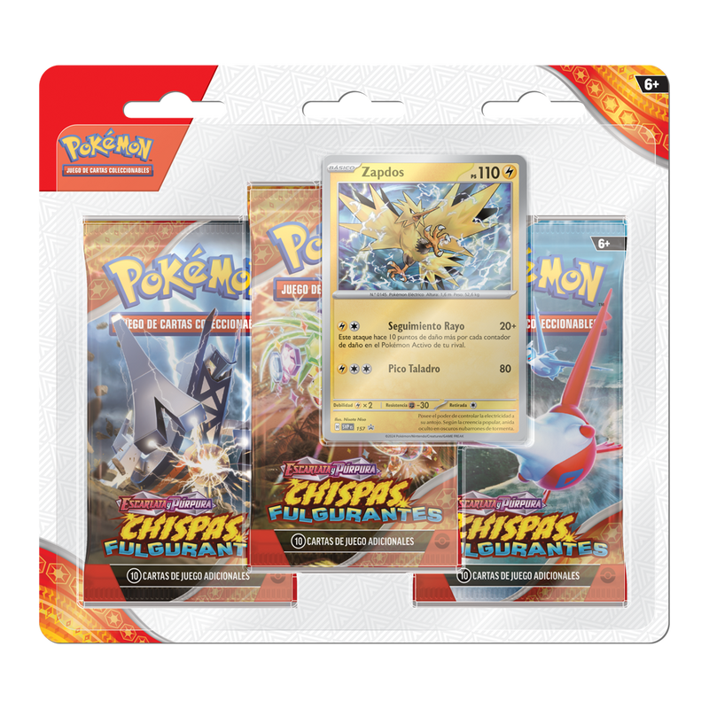 Pokemon TCG - Surging Sparks- Blister 3 sobres Español