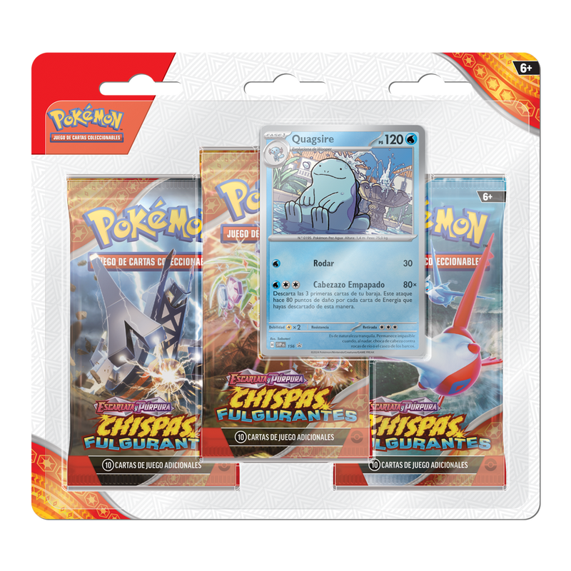 Pokemon TCG - Surging Sparks- Blister 3 sobres Español