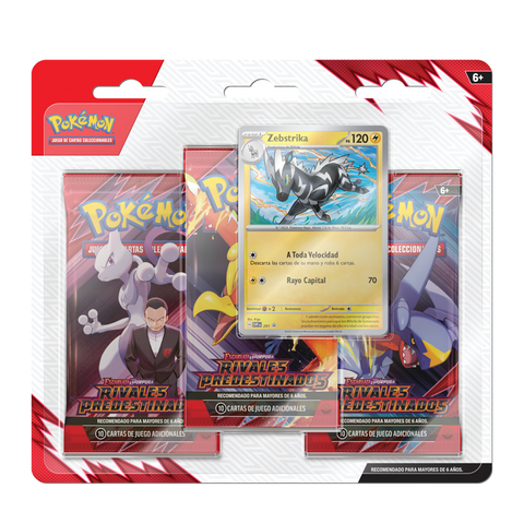 Pokemon TCG - Destined Rivals - 3 - PACK Blister -Español