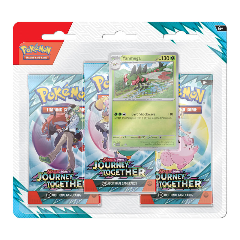 PREVENTA -  Pokemon  - Journey Together - 3-Pack Blister - Inglés