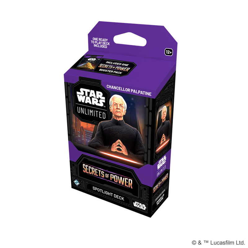PREVENTA - Secrets of Power Spotlight Deck Chancellor Palpatine ESPAÑOL