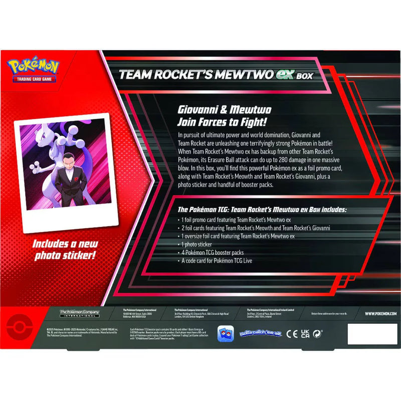 Pokemon TCG - Pokémon Team Rocket’s Mewtwo ex Box INGLES