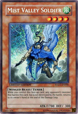 Mist Valley Soldier [HA01-EN006] Secret Rare