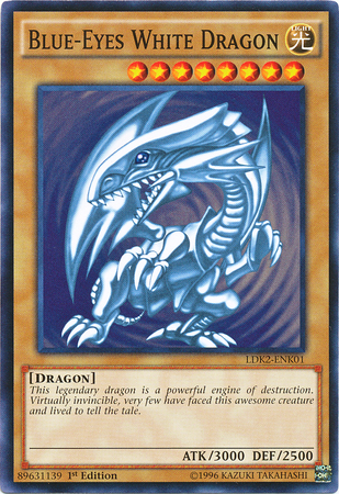 Blue-Eyes White Dragon (Version 1) [LDK2-ENK01] Common