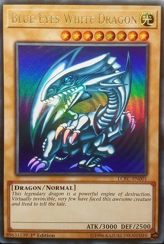Blue-Eyes White Dragon (Version 1) [LCKC-EN001] Ultra Rare