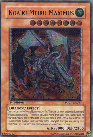 Koa'ki Meiru Maximus (UTR) [SOVR-EN081] Ultimate Rare
