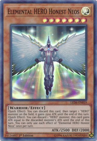 Elemental HERO Honest Neos [LED6-EN019] Super Rare