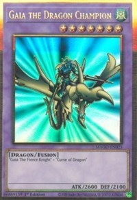 Gaia the Dragon Champion [MAGO-EN025] Premium Gold Rare