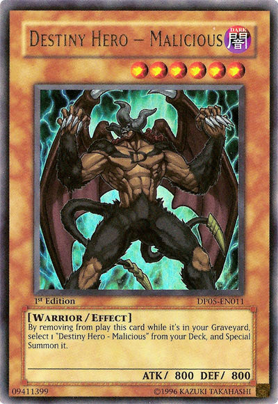 Destiny HERO - Malicious [DP05-EN011] Ultra Rare