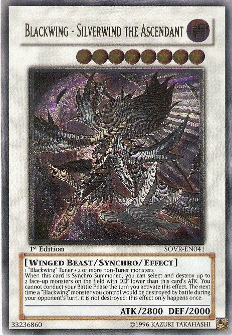 Blackwing - Silverwind the Ascendant (UTR) [SOVR-EN041] Ultimate Rare