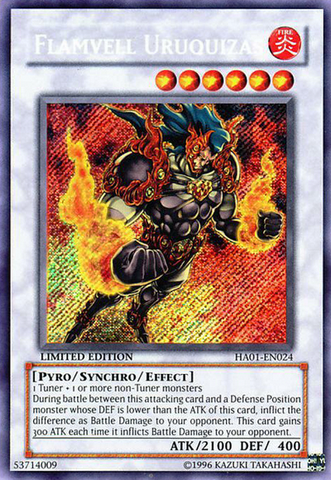 Flamvell Uruquizas [HA01-EN024] Secret Rare