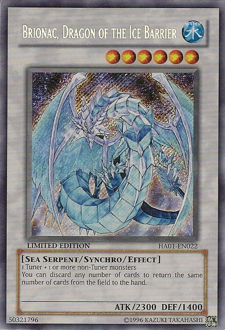 Brionac, Dragon of the Ice Barrier [HA01-EN022] Secret Rare