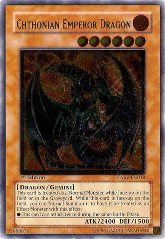 Chthonian Emperor Dragon (UTR) [TAEV-EN019] Ultimate Rare