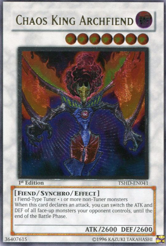Chaos King Archfiend (UTR) [TSHD-EN041] Ultimate Rare