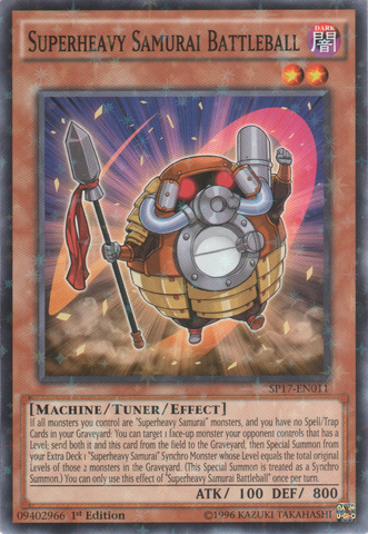 Superheavy Samurai Battleball (Starfoil) [SP17-EN011] Starfoil Rare