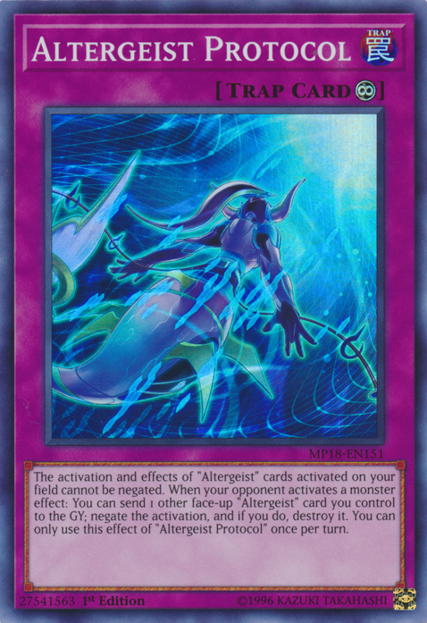 Altergeist Protocol [MP18-EN151] Super Rare