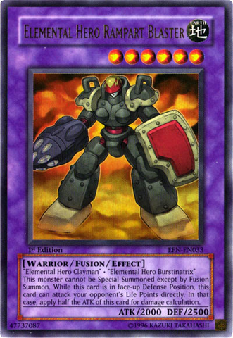 Elemental HERO Rampart Blaster [EEN-EN033] Ultra Rare