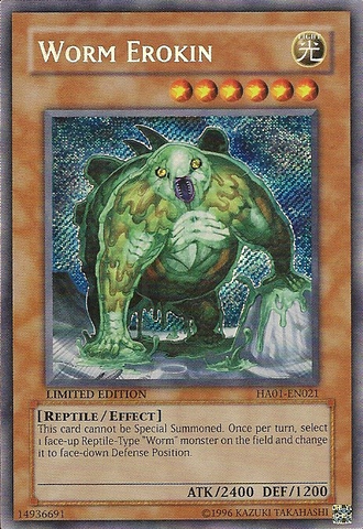 Worm Erokin [HA01-EN021] Secret Rare