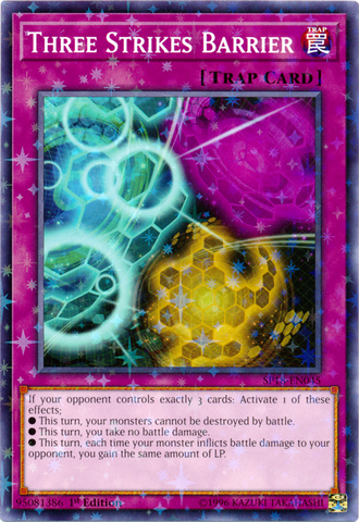Three Strikes Barrier (Starfoil) [SP18-EN045] Starfoil Rare