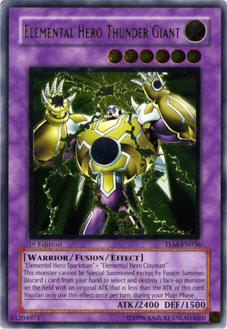 Elemental Hero Thunder Giant (UTR) [TLM-EN036] Ultimate Rare