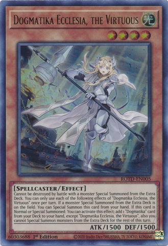 Dogmatika Ecclesia, the Virtuous (Starlight Rare) [ROTD-EN005] Starlight Rare