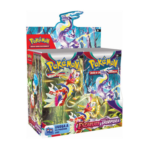 Caja de 36 sobres de Pokémon Escarlata & Púrpura